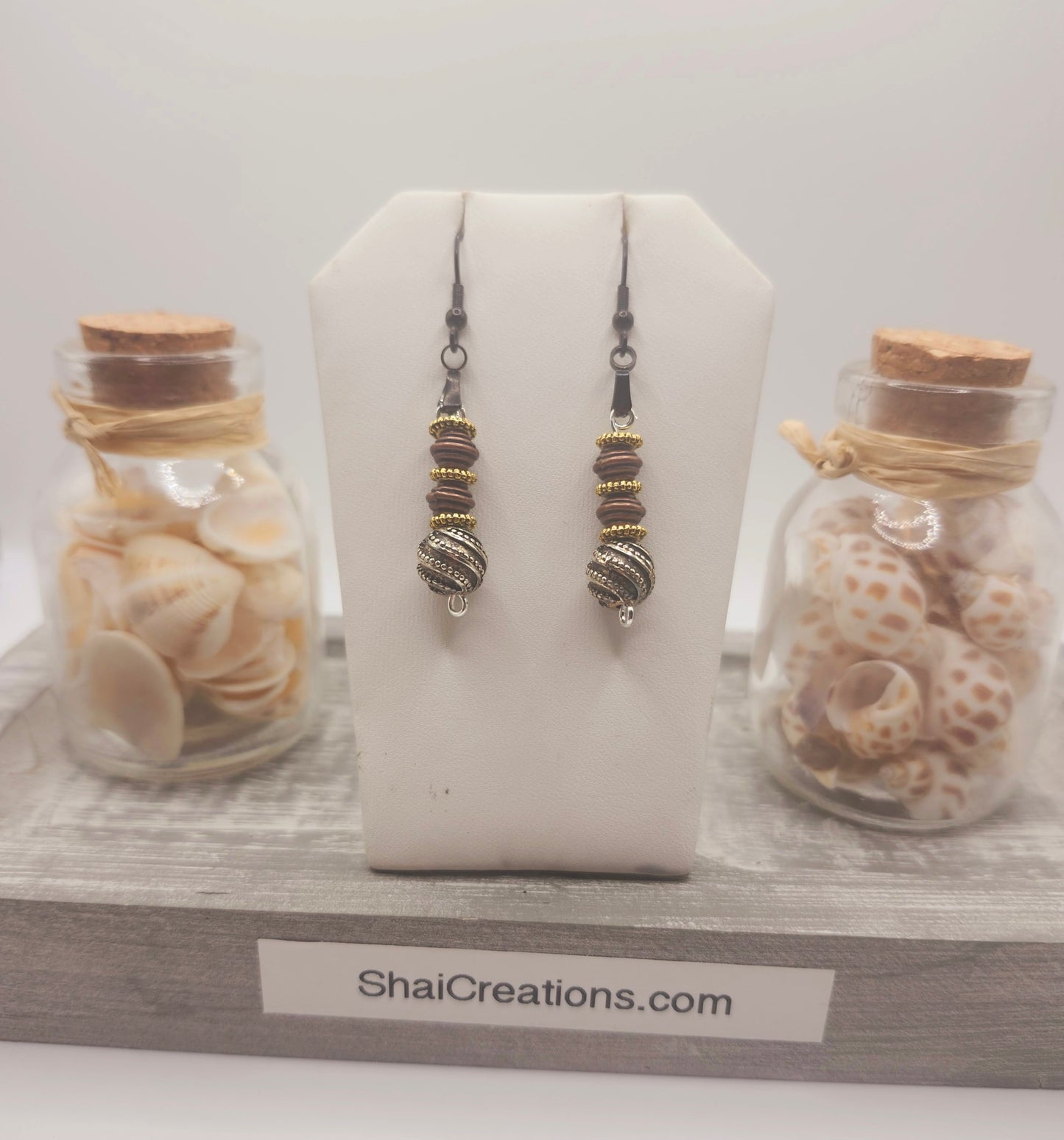Handmade Beaded Dangle Earrings