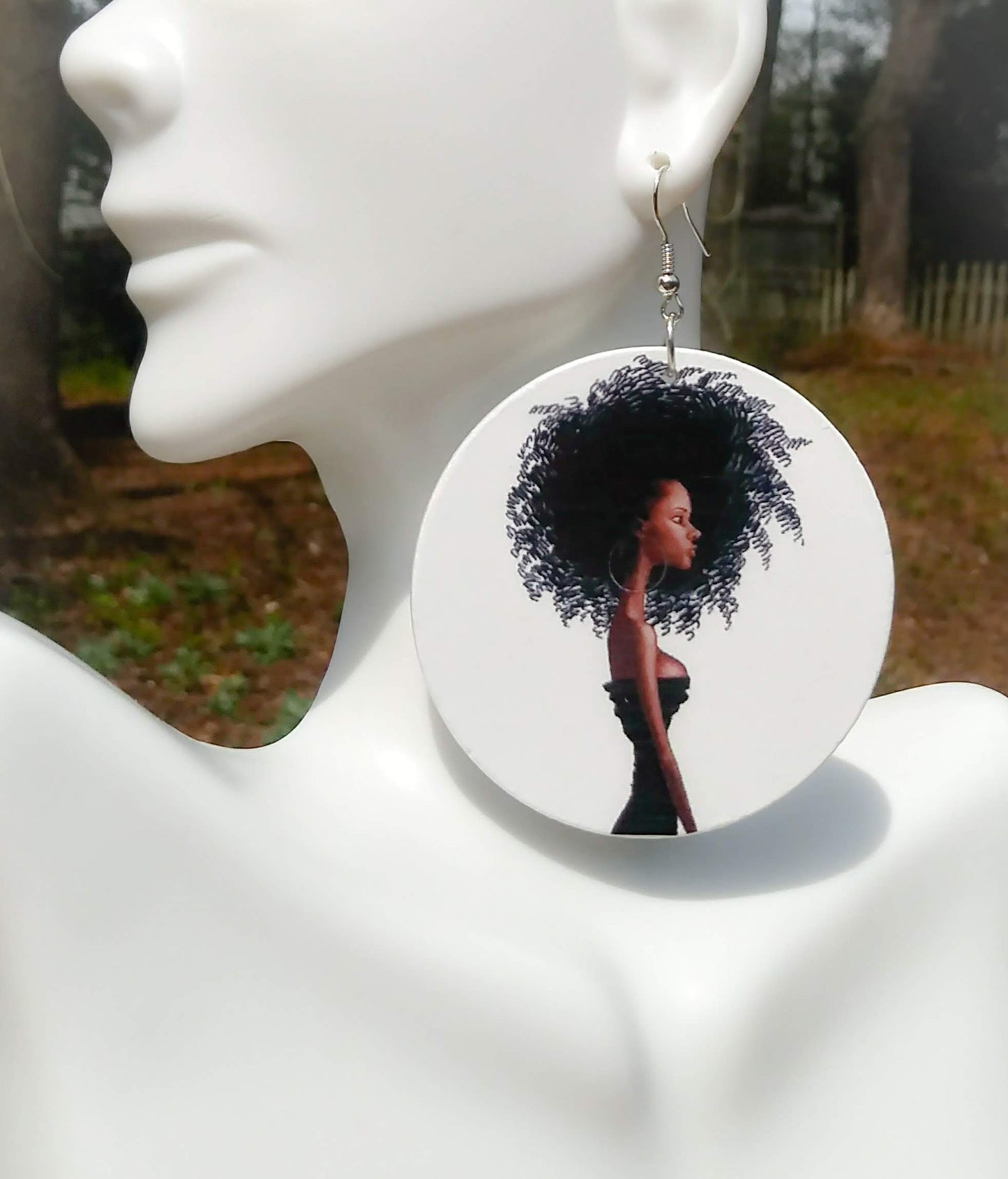 5 pairs of Afrocentric Design Sublimation Earrings