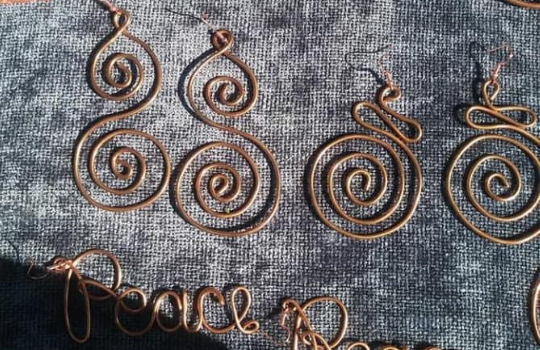 Gold Wire Handmade Earrings