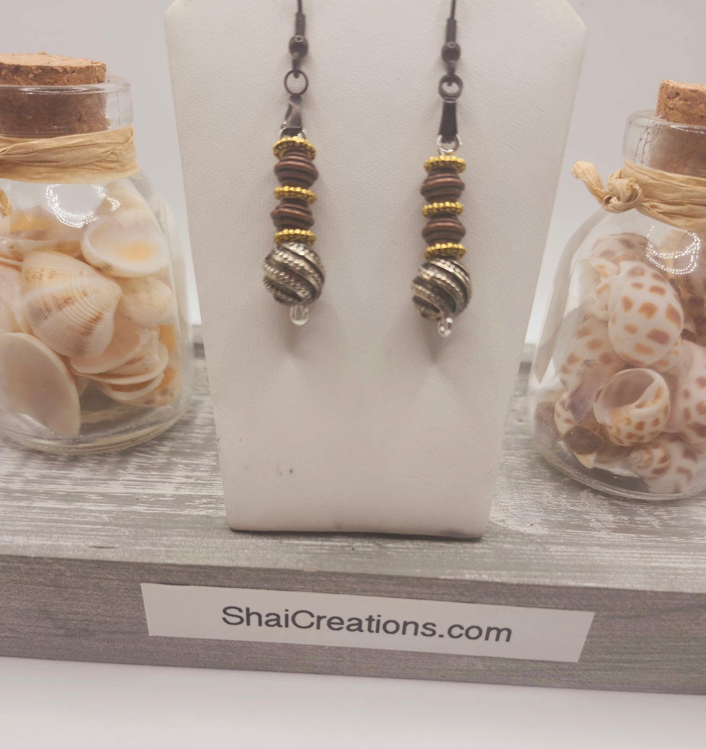 Handmade Beaded Dangle Earrings